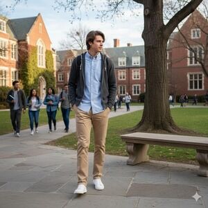 Hollister Slim Straight Chino Mens Beige Pants Epic Flex Men's (pair of 2 pants)